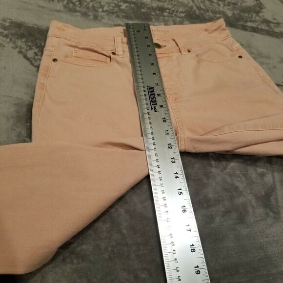 Soft Surroundings 2AN42 Women High-Rise Pull on Leggings Jeans Orange Stretch - Picture 6 of 7